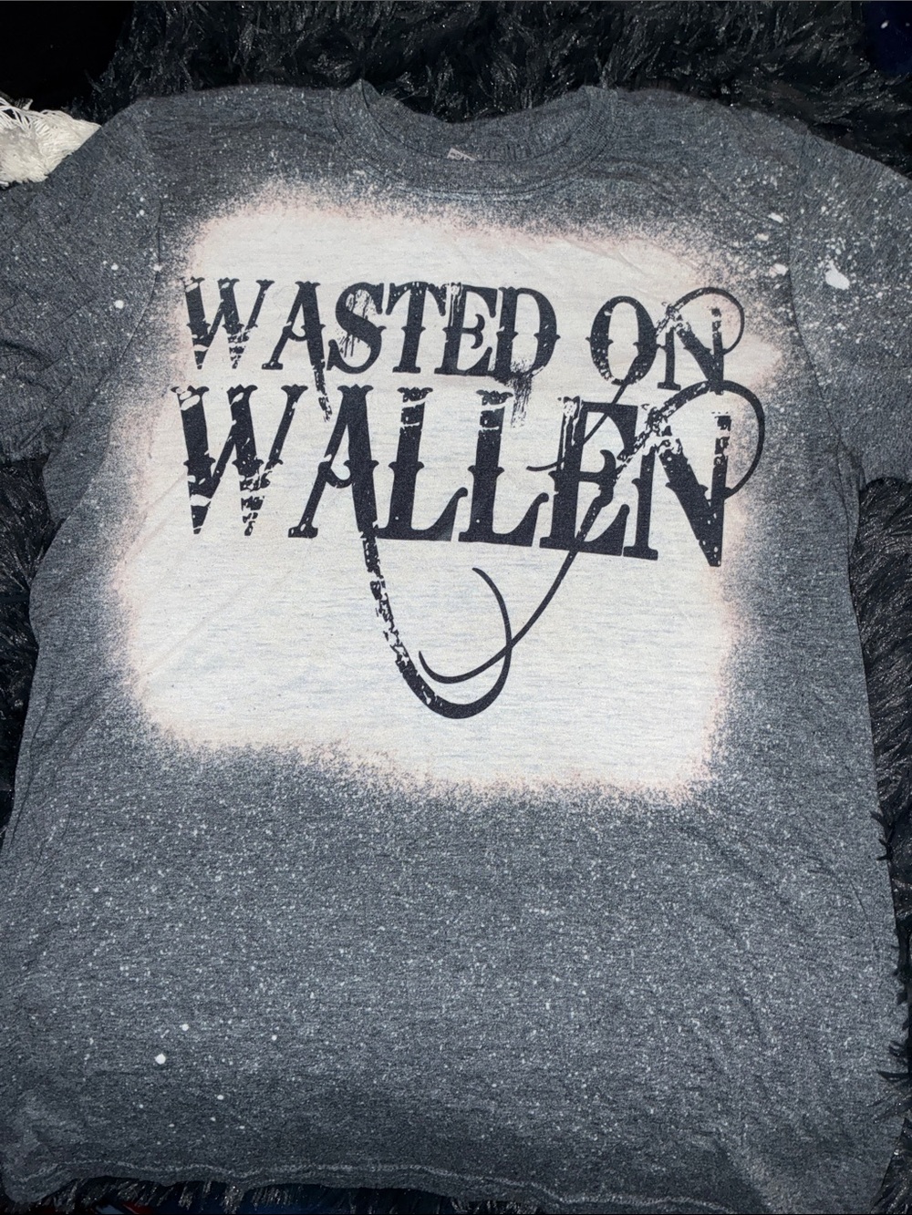 Gildan Gray "Wasted On Wallen" Short Sleeve Tee